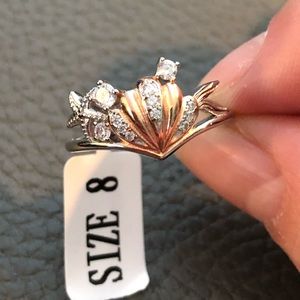 NWT Sterling silver Charmed Aroma Little Mermaid size 8 ring